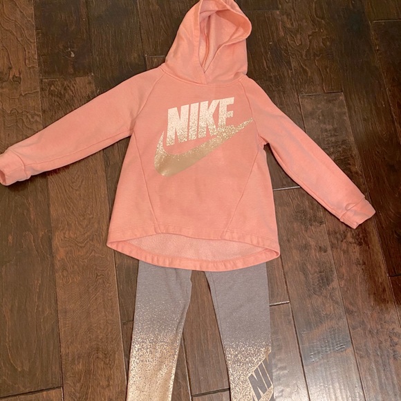 nike leggings and hoodie set